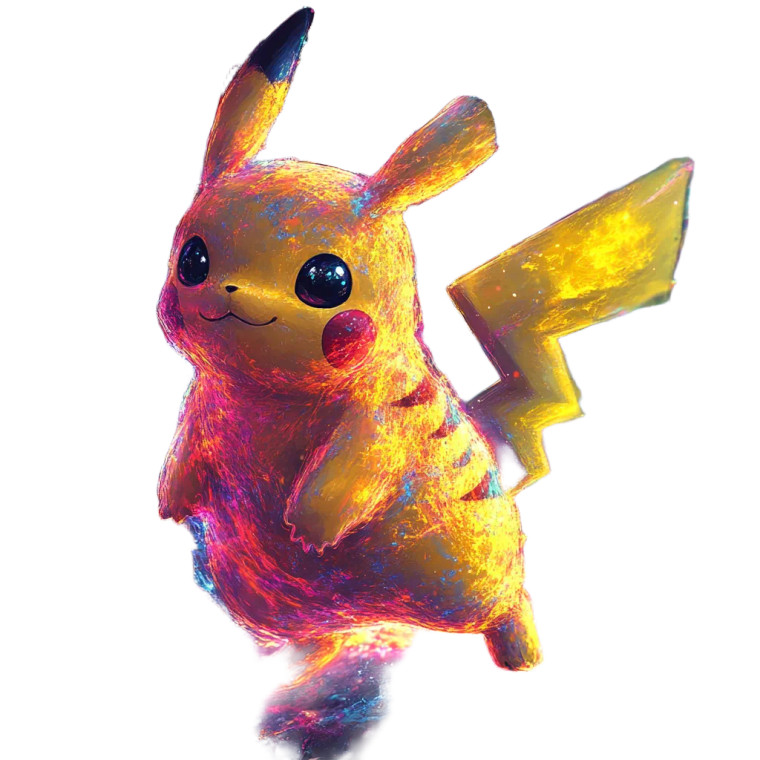 Vibrant Pikachu Field Vinyl Car Decal Sticker – Waterproof & UV-Resistant 8"