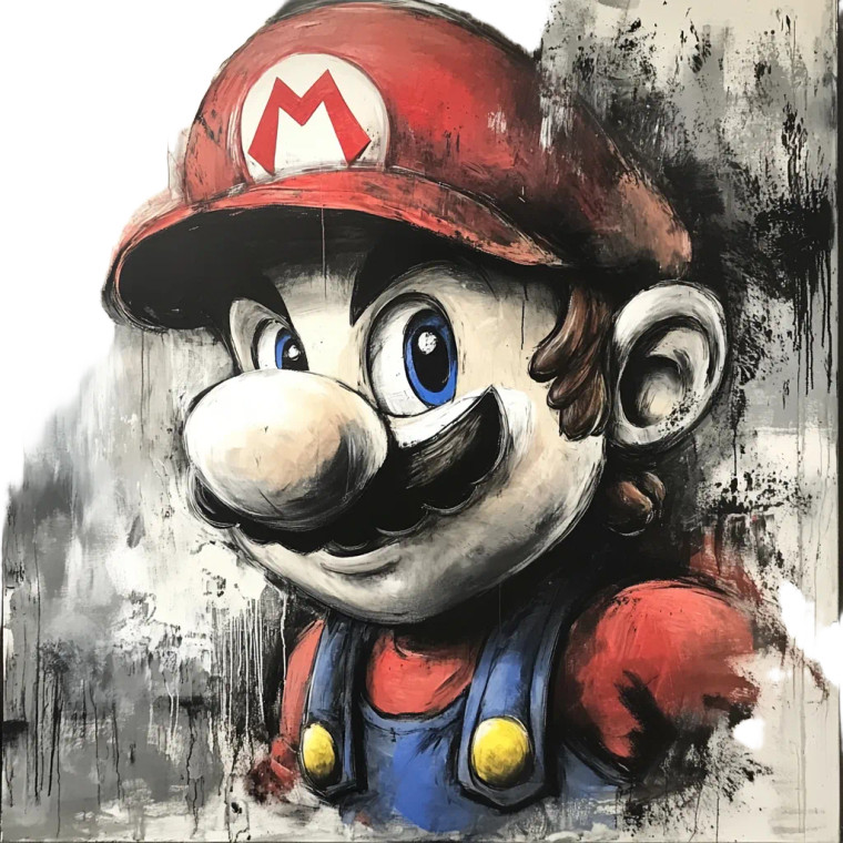 Bleach Mario Vinyl Car Decal Sticker – Waterproof & UV-Resistant 8"