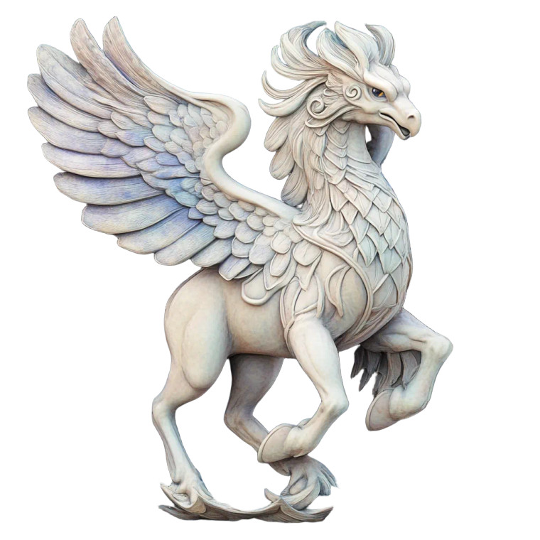 Hippogriff Emblem Vinyl Car Decal Sticker – Waterproof & UV-Resistant 8"
