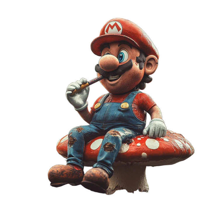 Hyper Realistic Mario V3 Vinyl Car Decal Sticker – Waterproof & UV-Resistant 8"
