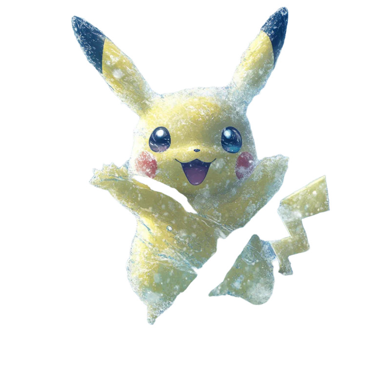 Ghibli Pikachu Vinyl Car Decal Sticker – Waterproof & UV-Resistant 8"