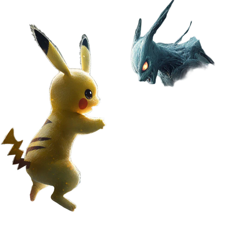 Pikachu Vs Mewtwo V2 Vinyl Car Decal Sticker – Waterproof & UV-Resistant 8"