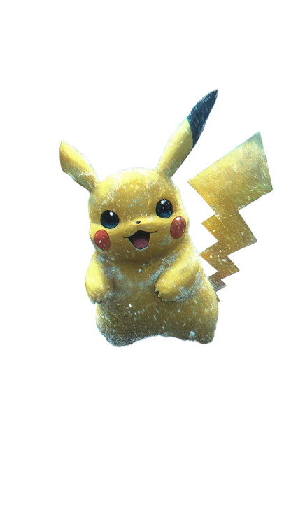 Pikachu In Snowstorm Vinyl Car Decal Sticker – Waterproof & UV-Resistant 8"