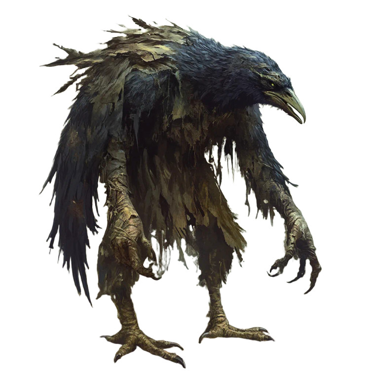 Raven-Headed Ogre Vinyl Car Decal Sticker – Waterproof & UV-Resistant 8"