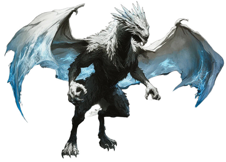 Dark Ice Dragon Vinyl Car Decal Sticker – Waterproof & UV-Resistant 8"