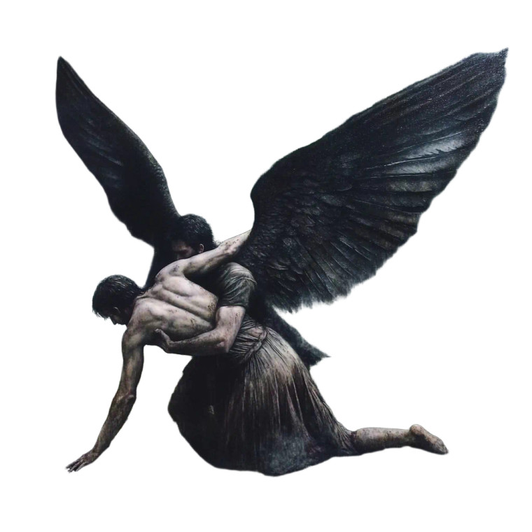 Jacob Wrestles Angel V2 Vinyl Car Decal Sticker – Waterproof & UV-Resistant 8"