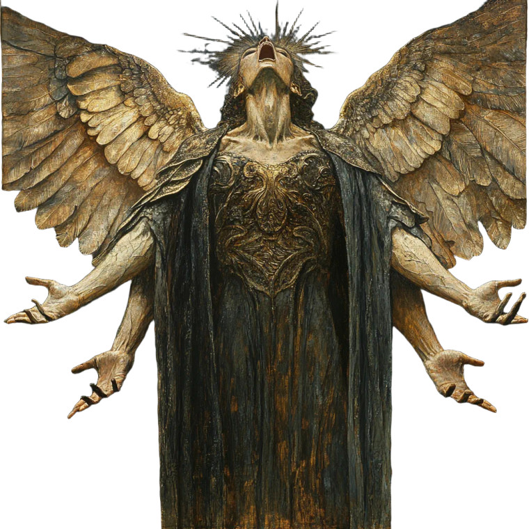 Six-Winged Angel V2 Vinyl Car Decal Sticker – Waterproof & UV-Resistant 8"