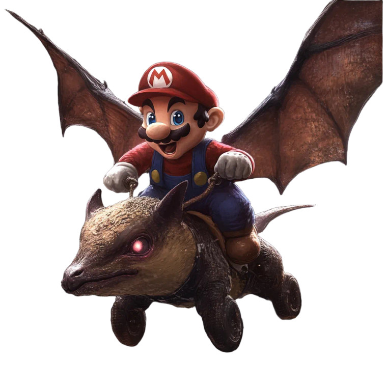 Baby Mario Battles Vinyl Car Decal Sticker – Waterproof & UV-Resistant 8"