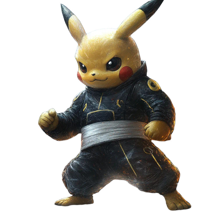 Battle-Ready Pikachu Vinyl Car Decal Sticker – Waterproof & UV-Resistant 8"