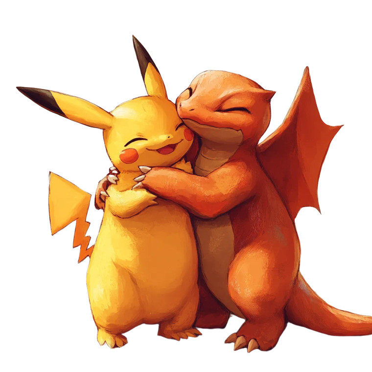 Pikachu Hugs Charizard Vinyl Car Decal Sticker – Waterproof & UV-Resistant 8" Pikachu Hugs Charizard Vinyl Car Decal Sticker – Waterproof & UV-Resistant 8"