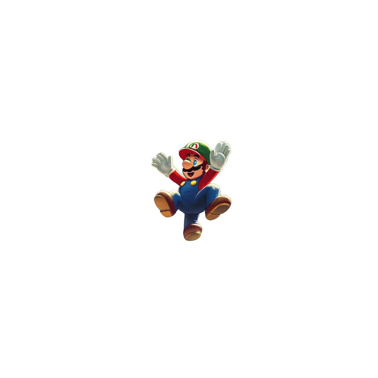 Mario And Luigi Jumping Vinyl Car Decal Sticker – Waterproof & UV-Resistant 8"
