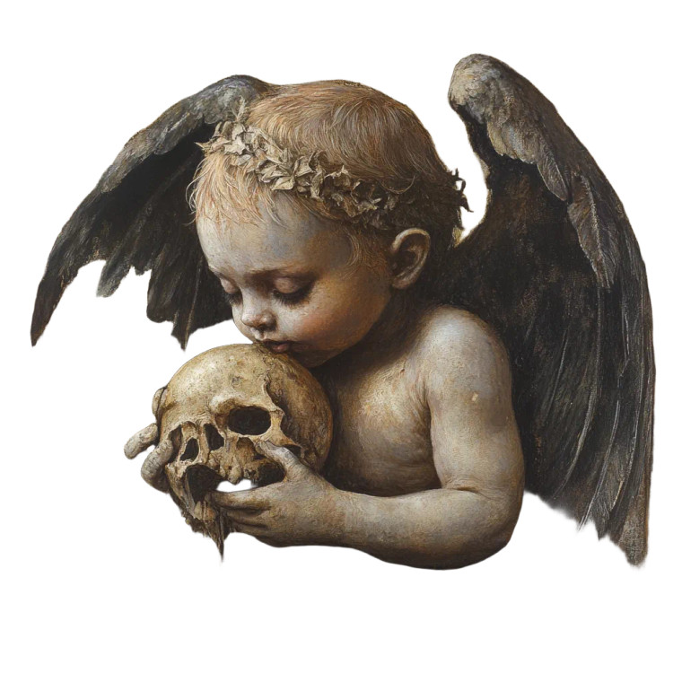 Evil Angel Cherub Vinyl Car Decal Sticker – Waterproof & UV-Resistant 8"