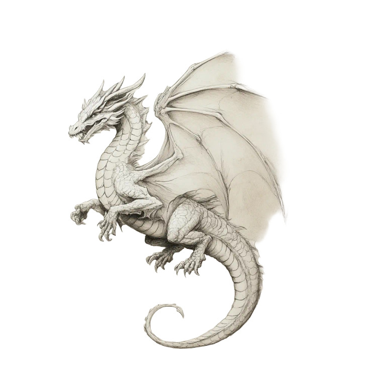 Flying Dragon V3 Vinyl Car Decal Sticker – Waterproof & UV-Resistant 8"