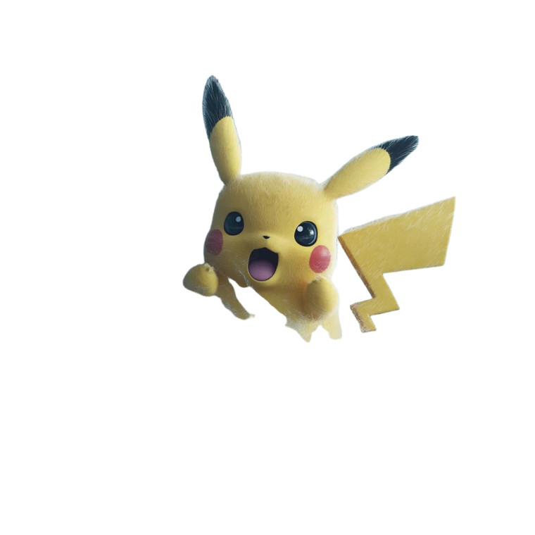 Drowning Furry Pikachu Vinyl Car Decal Sticker – Waterproof & UV-Resistant 8"