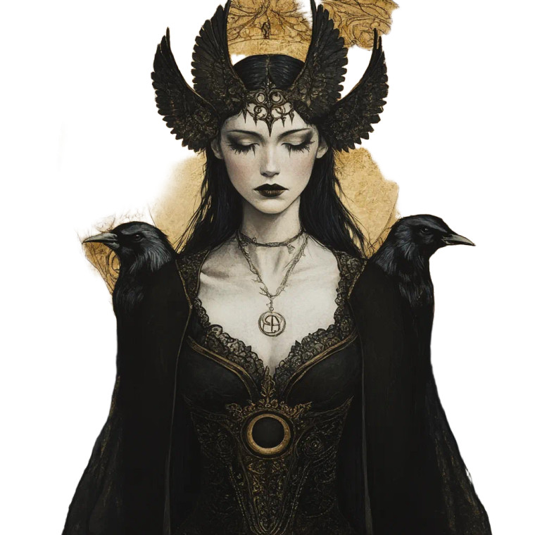 Hecate Gothic Magic Vinyl Car Decal Sticker – Waterproof & UV-Resistant 8"