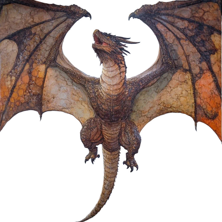 Fantasy Dragon Soaring Vinyl Car Decal Sticker – Waterproof & UV-Resistant 8"