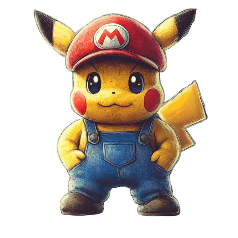 Pokemon Mario Cartoon Vinyl Car Decal Sticker – Waterproof & UV-Resistant 8"