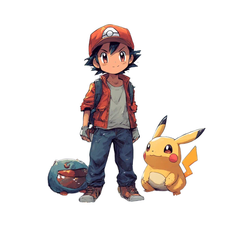 Pokemon Concept Art Vinyl Car Decal Sticker – Waterproof & UV-Resistant 8"