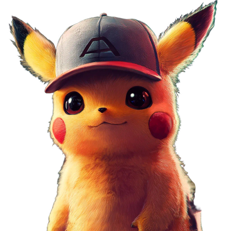 Ash Pikachu Portrait Vinyl Car Decal Sticker – Waterproof & UV-Resistant 8"