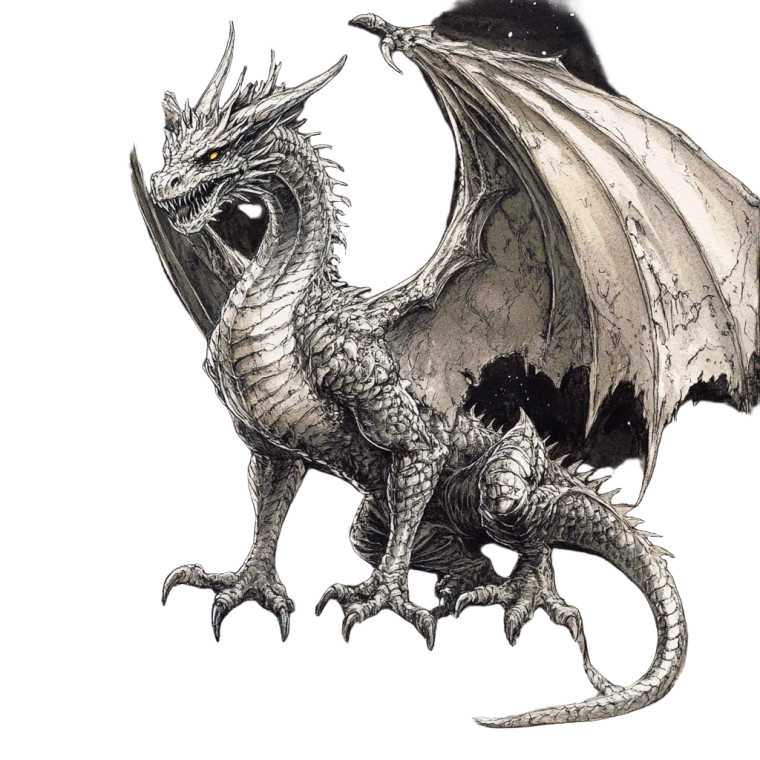 Bronze Dragon Art Vinyl Car Decal Sticker – Waterproof & UV-Resistant 8"