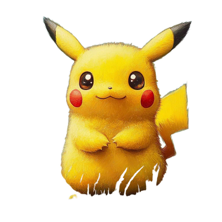 Pikachu V17 Vinyl Car Decal Sticker – Waterproof & UV-Resistant 8"