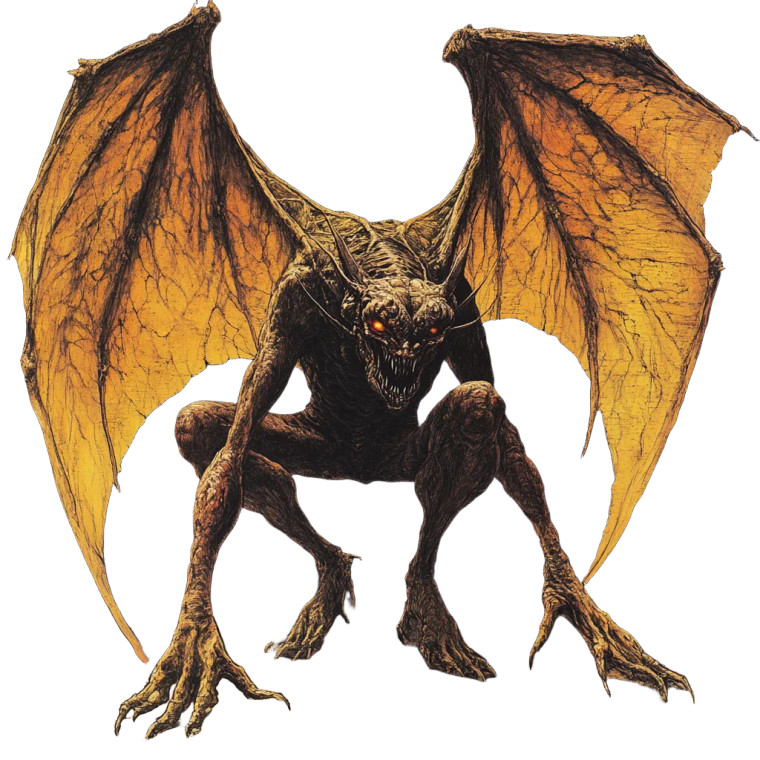 Nightmarish Byakhee Vinyl Car Decal Sticker – Waterproof & UV-Resistant 8"