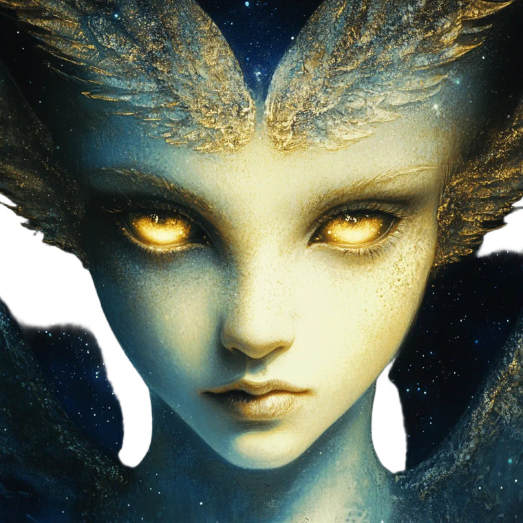 Alien Angel V2 Vinyl Car Decal Sticker – Waterproof & UV-Resistant 8"