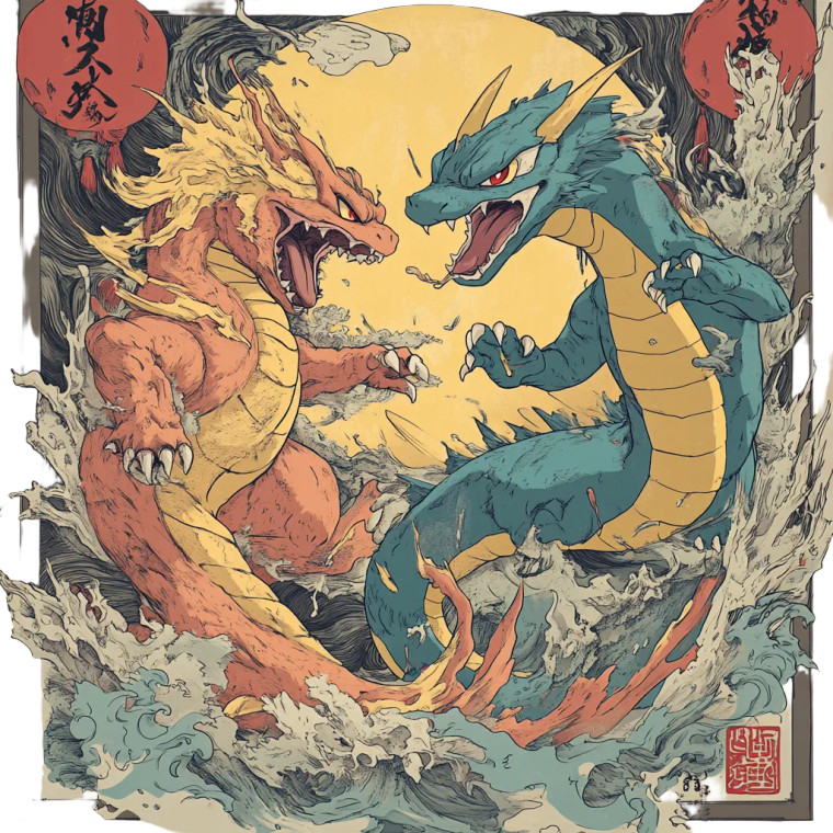 Pokemon Fighting V2 Vinyl Car Decal Sticker – Waterproof & UV-Resistant 8"