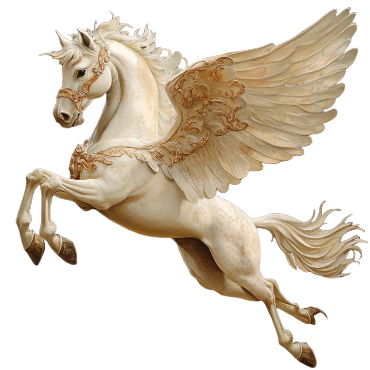 Pinto Pegasus Vinyl Car Decal Sticker – Waterproof & UV-Resistant 8"