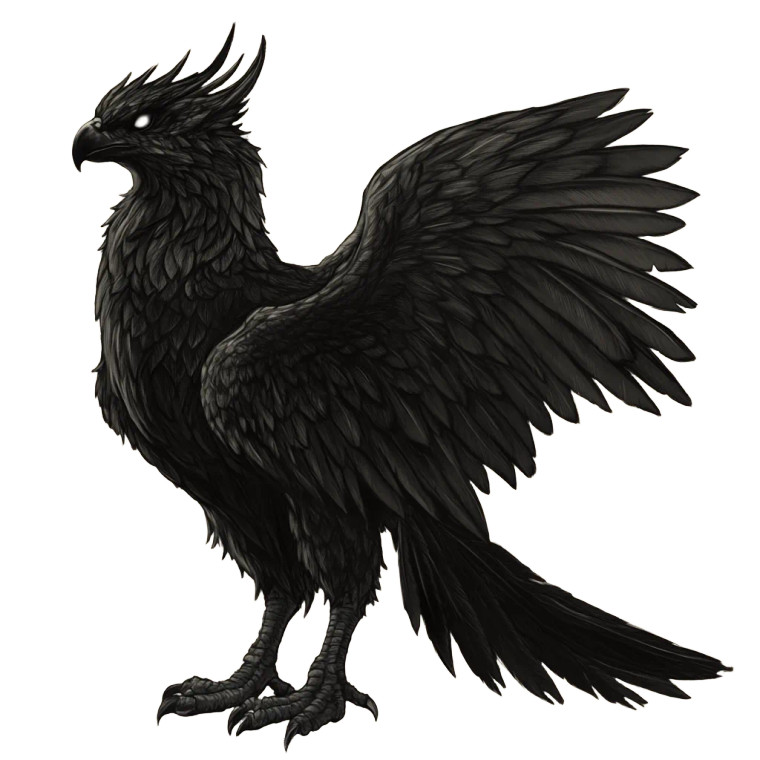 Celestial Griffon Vinyl Car Decal Sticker – Waterproof & UV-Resistant 8"