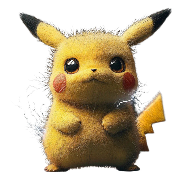 Thunder Pikachu Vinyl Car Decal Sticker – Waterproof & UV-Resistant 8"