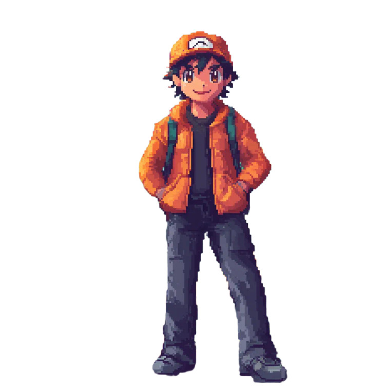 Pokemon Trainer Art Vinyl Car Decal Sticker – Waterproof & UV-Resistant 8"