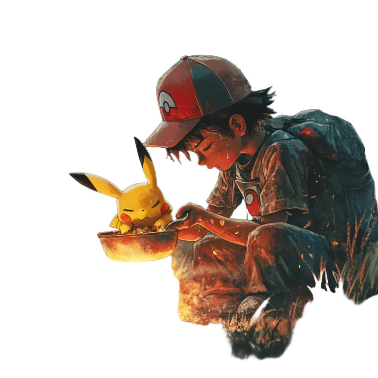 Ash Cooking Pikachu Vinyl Car Decal Sticker – Waterproof & UV-Resistant 8" Ash Cooking Pikachu Vinyl Car Decal Sticker – Waterproof & UV-Resistant 8"