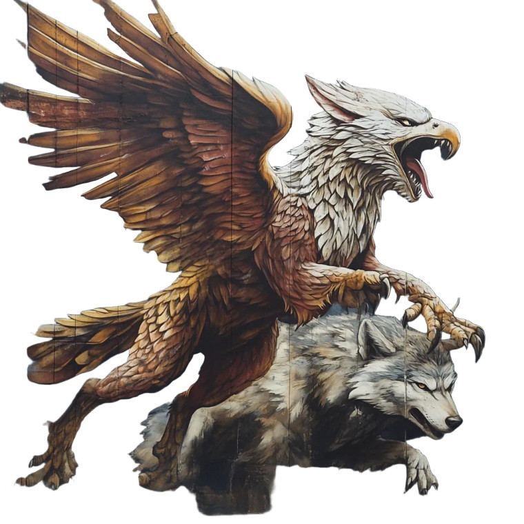 Griffin Vs Wolf V2 Vinyl Car Decal Sticker – Waterproof & UV-Resistant 8"