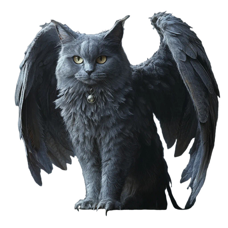 Gray Cat Owl Vinyl Car Decal Sticker – Waterproof & UV-Resistant 8"