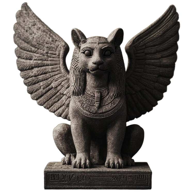 Divine Sphinx God Vinyl Car Decal Sticker – Waterproof & UV-Resistant 8"