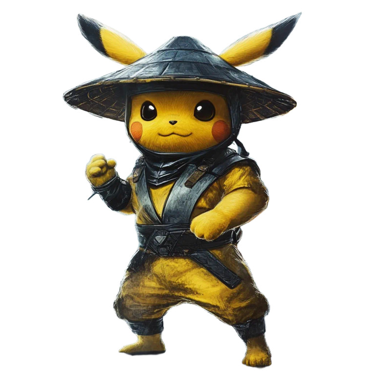 Pikachu As Raiden V2 Vinyl Car Decal Sticker – Waterproof & UV-Resistant 8"