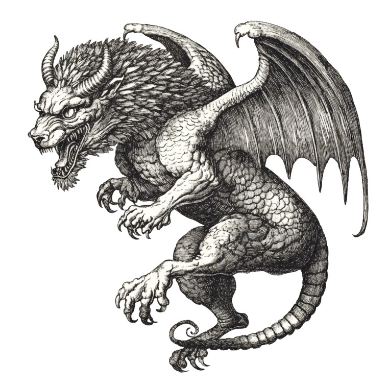 Chimera Pouncing V2 Vinyl Car Decal Sticker – Waterproof & UV-Resistant 8" Chimera Pouncing V2 Vinyl Car Decal Sticker – Waterproof & UV-Resistant 8"