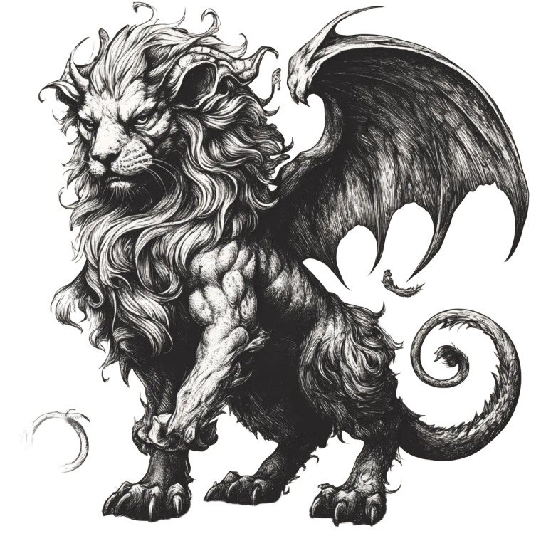 Chimera Logo Vinyl Car Decal Sticker – Waterproof & UV-Resistant 8"