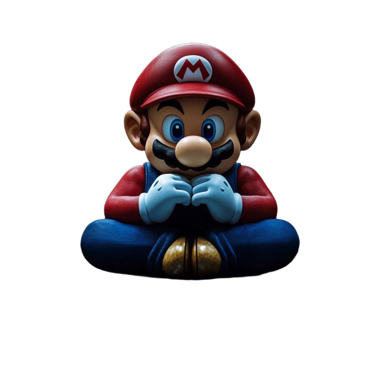 Super Mario Table Vinyl Car Decal Sticker – Waterproof & UV-Resistant 8"