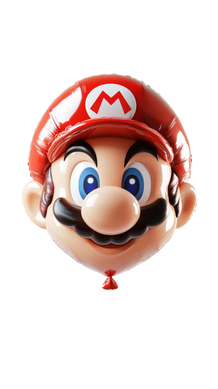 Super Mario Balloon Vinyl Car Decal Sticker – Waterproof & UV-Resistant 8"