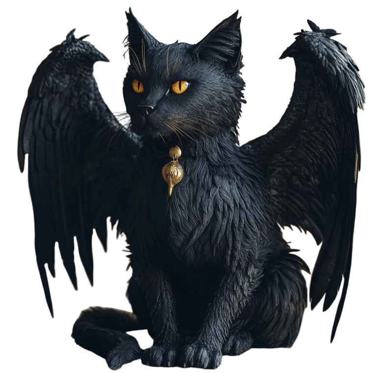 Luxury Winged Chimera Vinyl Car Decal Sticker – Waterproof & UV-Resistant 8"