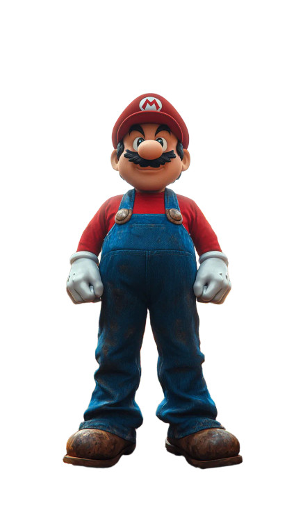 Mario-Inspired Laborer Vinyl Car Decal Sticker – Waterproof & UV-Resistant 8"