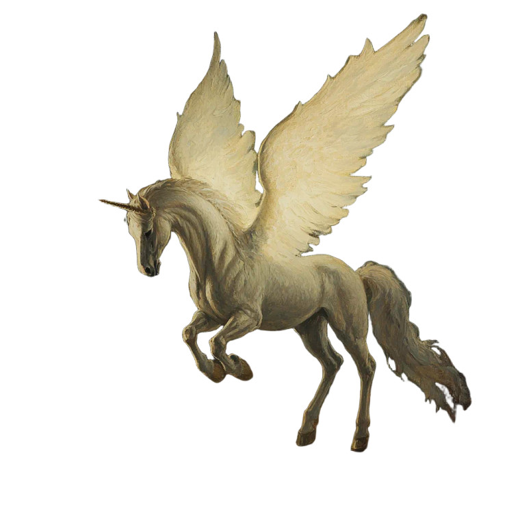 Glowing Winged Horse Vinyl Car Decal Sticker – Waterproof & UV-Resistant 8"