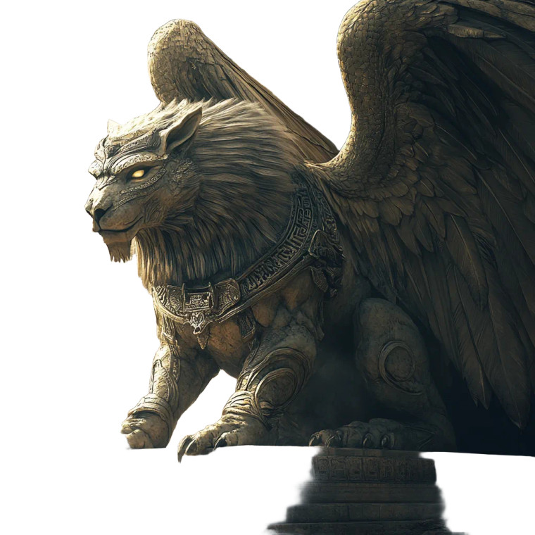 Fantasy Sphinx Guardians Vinyl Car Decal Sticker – Waterproof & UV-Resistant 8"