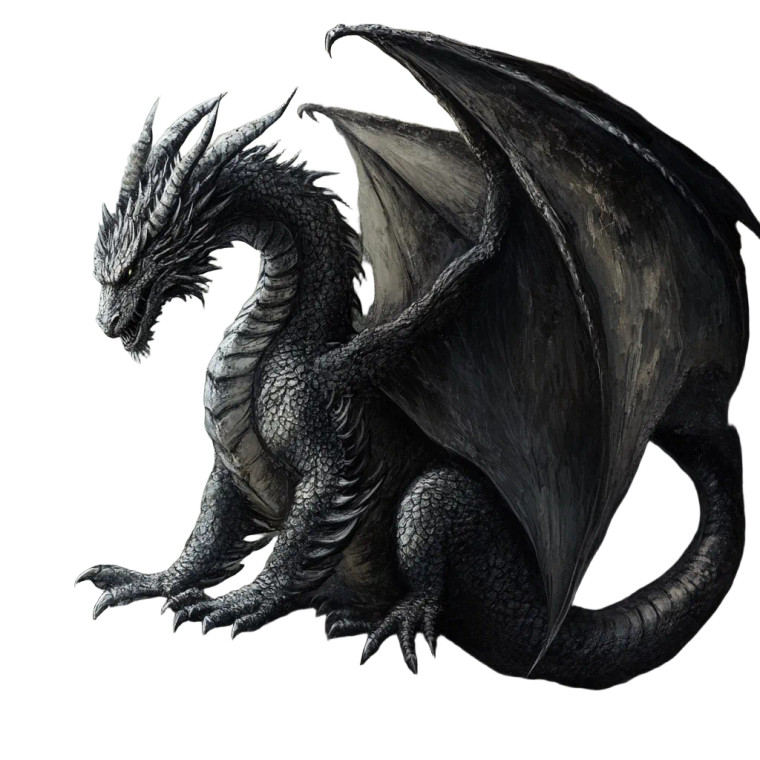 Dark Dragon Vinyl Car Decal Sticker – Waterproof & UV-Resistant 8"