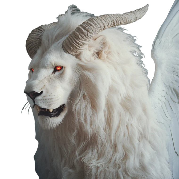 Roaring Winged Lion Vinyl Car Decal Sticker – Waterproof & UV-Resistant 8"