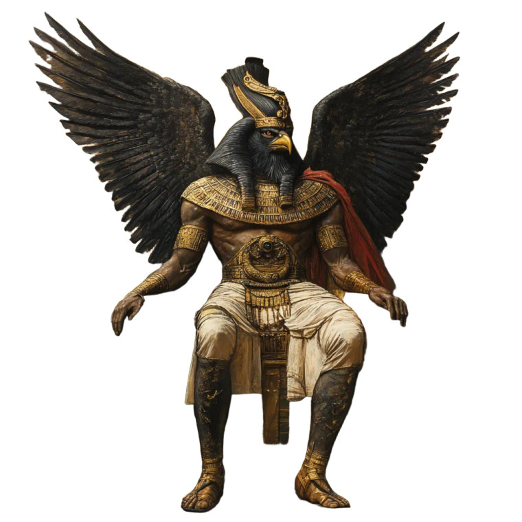 Horus American Emperor Vinyl Car Decal Sticker – Waterproof & UV-Resistant 8"
