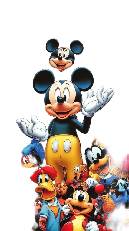 Disney Characters Meeting Vinyl Car Decal Sticker – Waterproof & UV-Resistant 8"