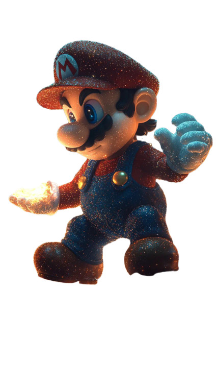 Mario In Cosmos Vinyl Car Decal Sticker – Waterproof & UV-Resistant 8"